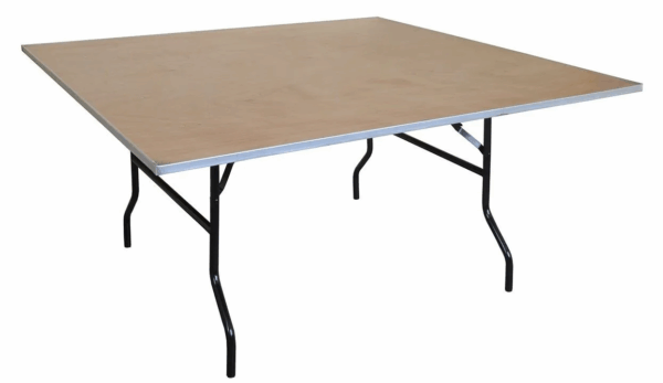 36'' Square Wood Folding Commercial Table