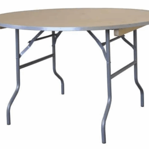 48'' Round Wood Folding Table