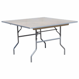 60'' Square Wood Folding Table