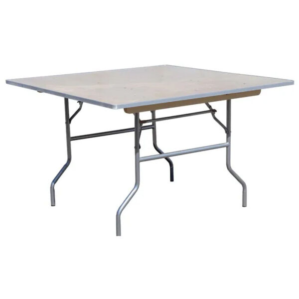60 inches  Square Wood Folding Table
