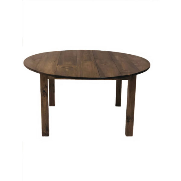 Walnut Round Farm Dining Table