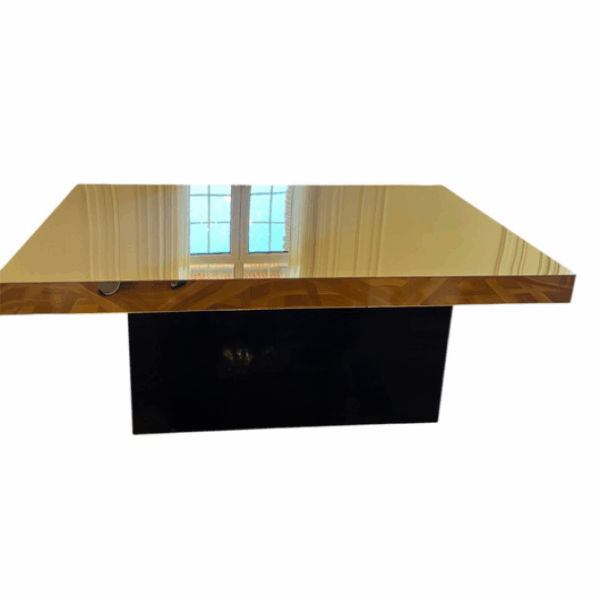 Acrylic Table Black & Gold