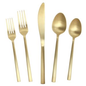 Arezzo Brushed Gold Flatware