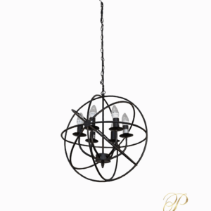 Black CandleHearth Chandelier
