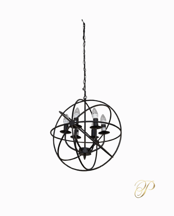 Black CandleHearth Chandelier