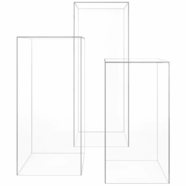 Clear Pedestals