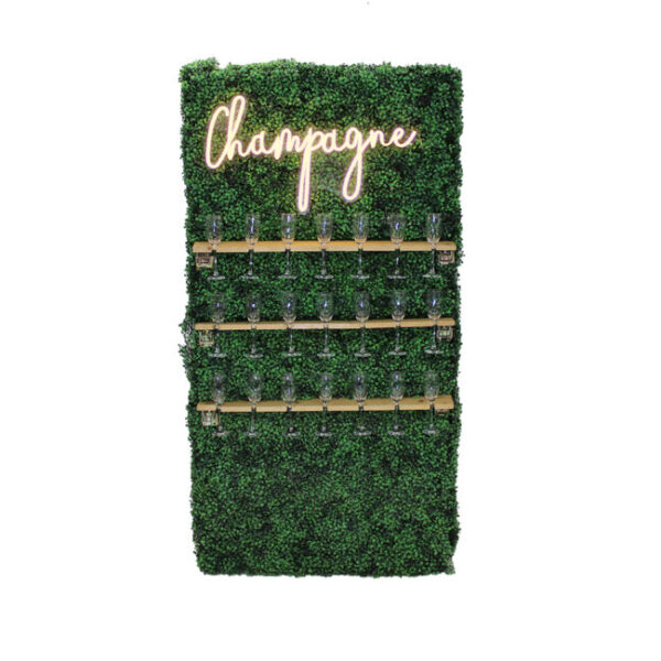 Champagne Hedge Wall