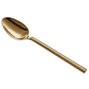 Gold Stainless Steel Dinner / Dessert Spoons