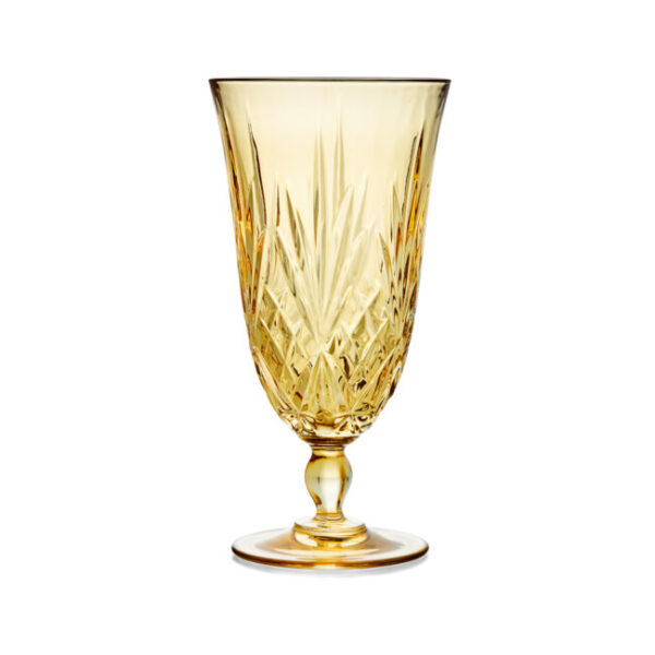 Melodia Amber Water Goblet