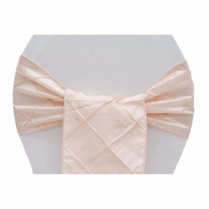 Pintuck Chair Sash  - Blush/Rose Gold