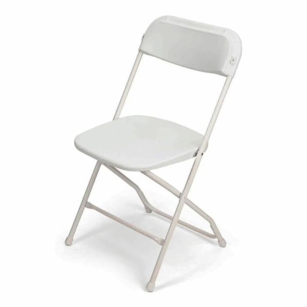 White Plastic Folding Chair