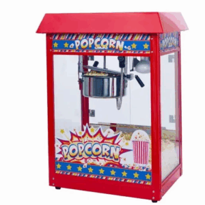 Winco POP-8R Show Time 8 oz. Red Electric Popcorn Popper