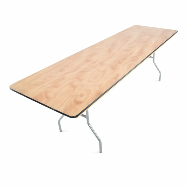 Wood Folding Banquet Table - 8'x30''