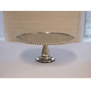 Stainless Beaded Cake Stand