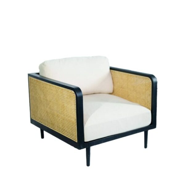 Fleetwood Black Satin Frame Chair