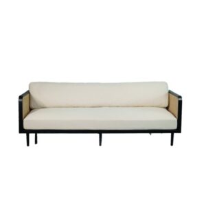 Fleetwood Black Satin Frame Couch