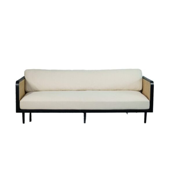 Fleetwood Black Satin Frame Couch