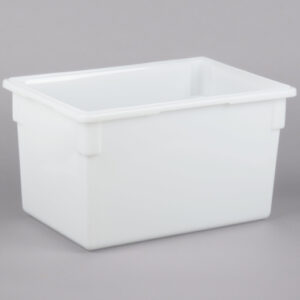 Large White Plastic Ice Tub (with Strainer Add-On)