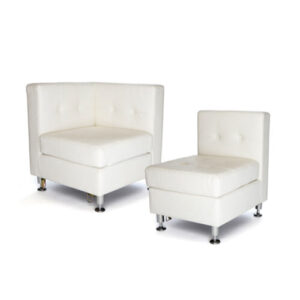 White Metro Sectional Lounge