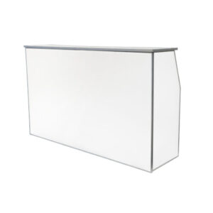 6' White Folding Bar