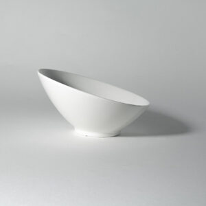 White China Slant Bowl