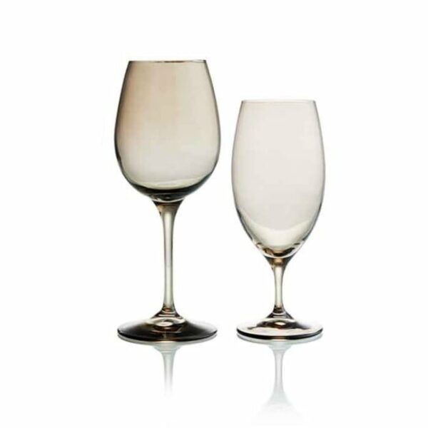 Aurora Smoke Stemware
