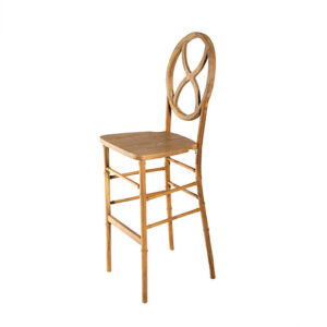 Vintage Pine Hourglass Barstool