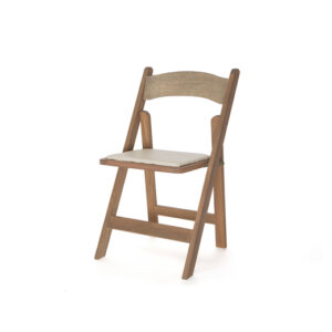 Weathered  Oak Folding Chair