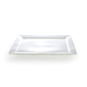 White China Rectangle Trays and Platters