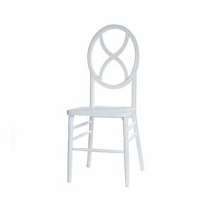 White Hourglass Chair