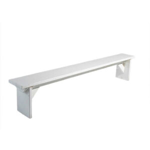 White Wood Benches