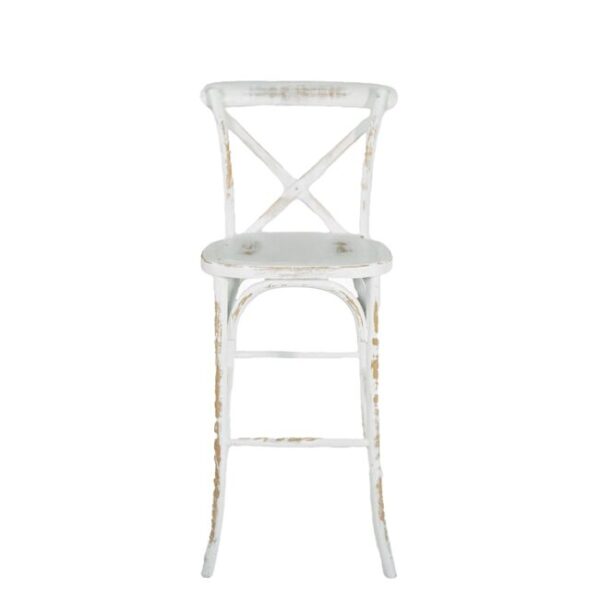 Whitewash  X-Back Barstool