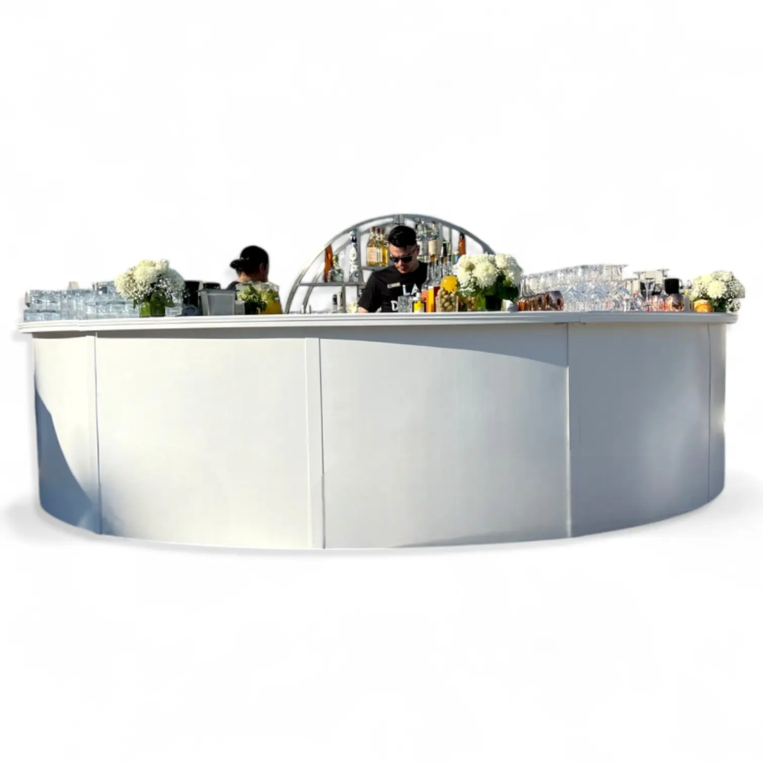 Grande White Circle Bar