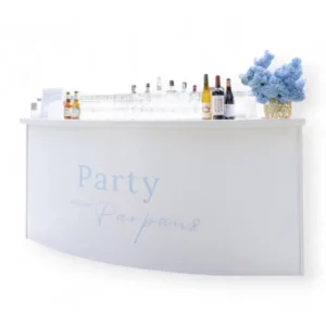 Modern White Curve Bar