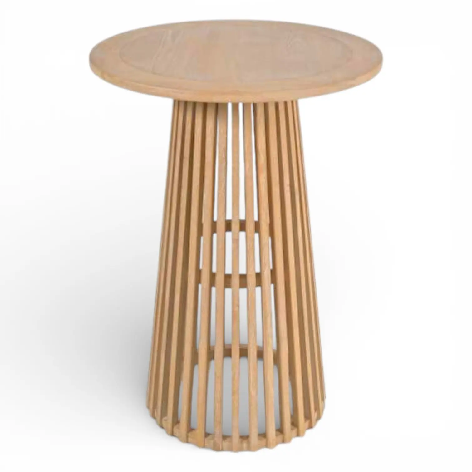 Slatted Pedestal Cocktail Tables 1 Slatted Pedestal Cocktail Tables