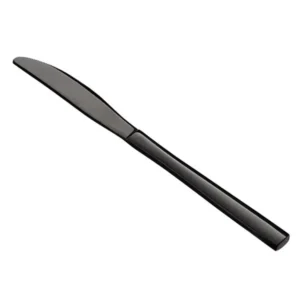 Black Steel Dinner Knives