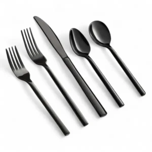 Black Steel Flatware