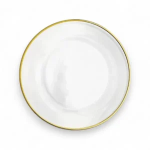 Gold Rim Glass Charger Plates