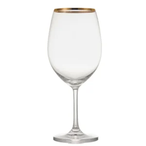 Classic Gold Bordeaux Wine Glasses
