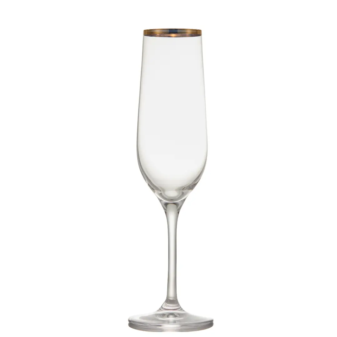 Classic Gold Champagne Flutes