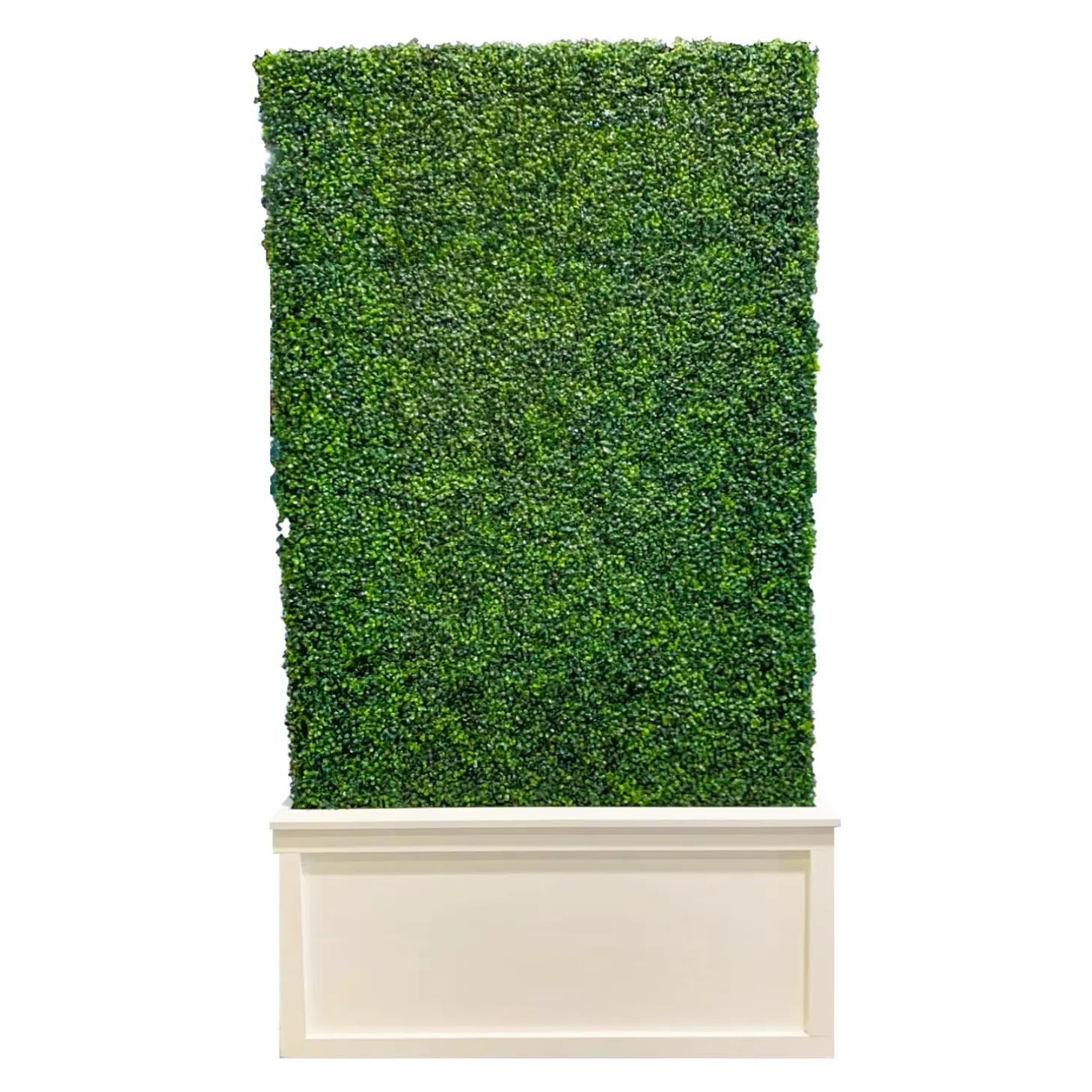 4x8 ft Grass Hedge Walls - White Base