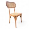 Oak Cane-Back Bistro Chairs
