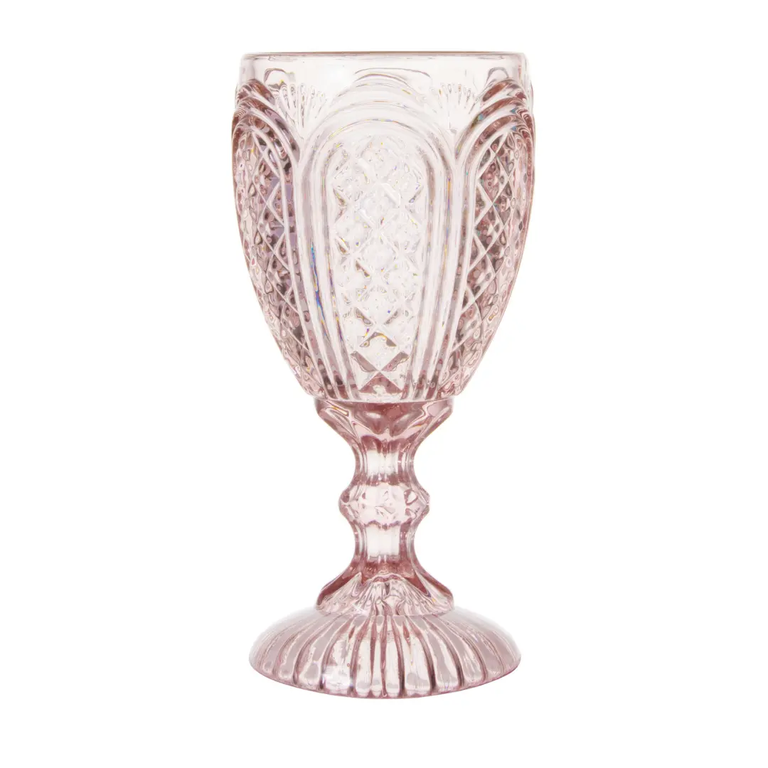 Carousel Solid Pink Goblets