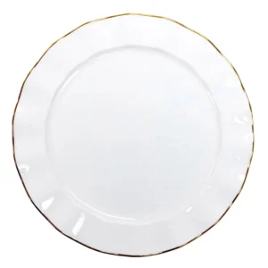 Greta Gold Rim Charger Plates