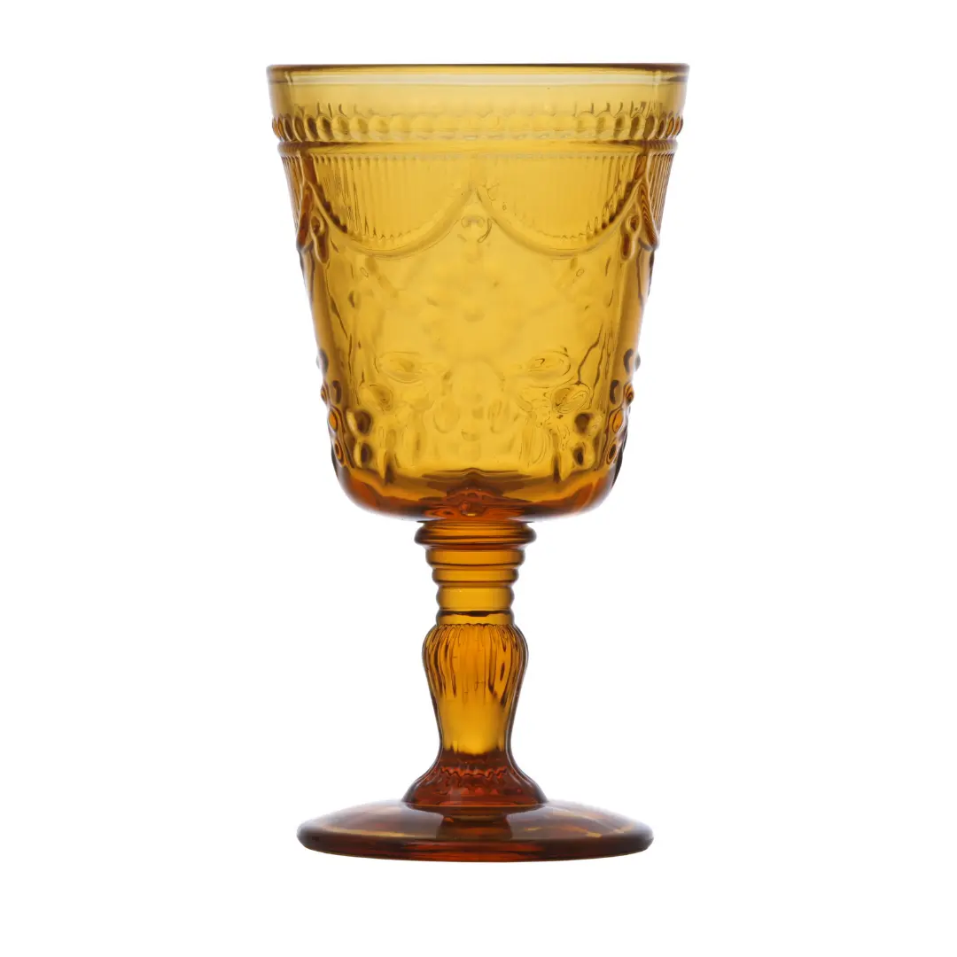 Debutante Amber Water Glasses