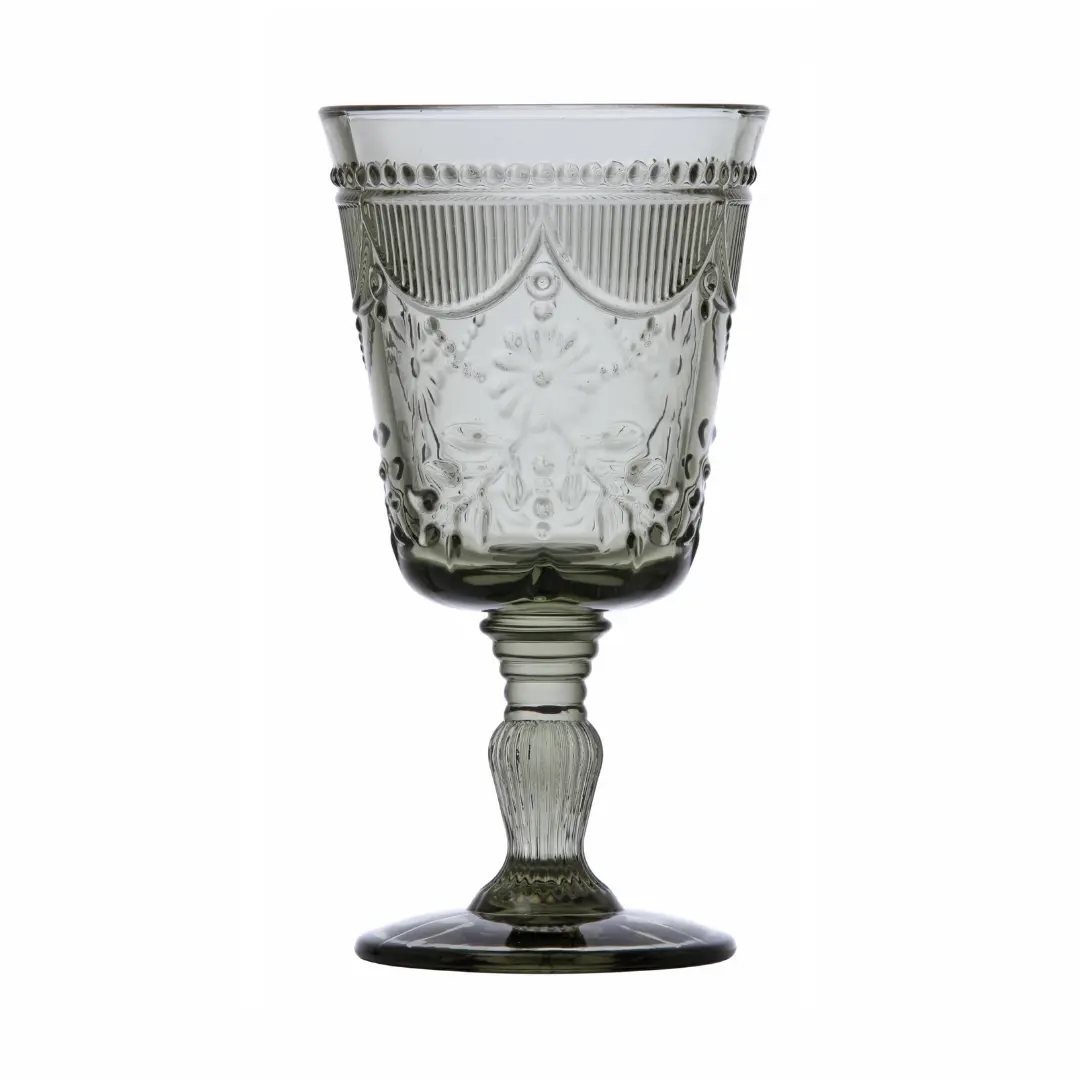 Debutante Smoke Gray Water Glasses