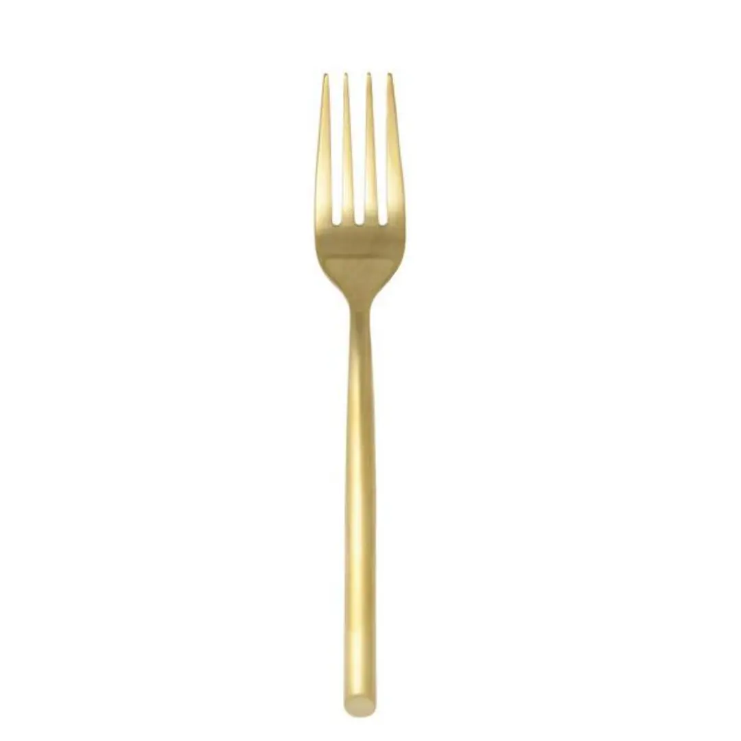 Capri Brushed Gold Salad Fork 6.75 Capri Brushed Gold Salad Fork