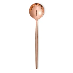 Copper Stainless Steel Flatware Dinner Spoons