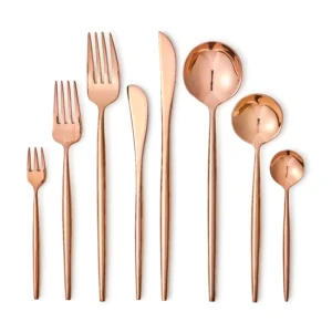 Copper Stainless Steel Flatware Sets