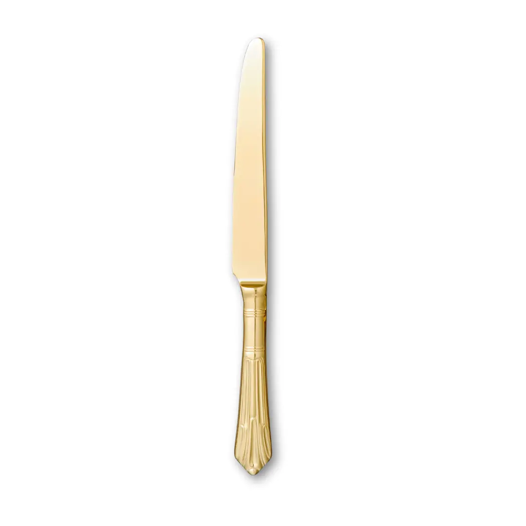 Empire Mirror Gold Flatware Dinner Knives